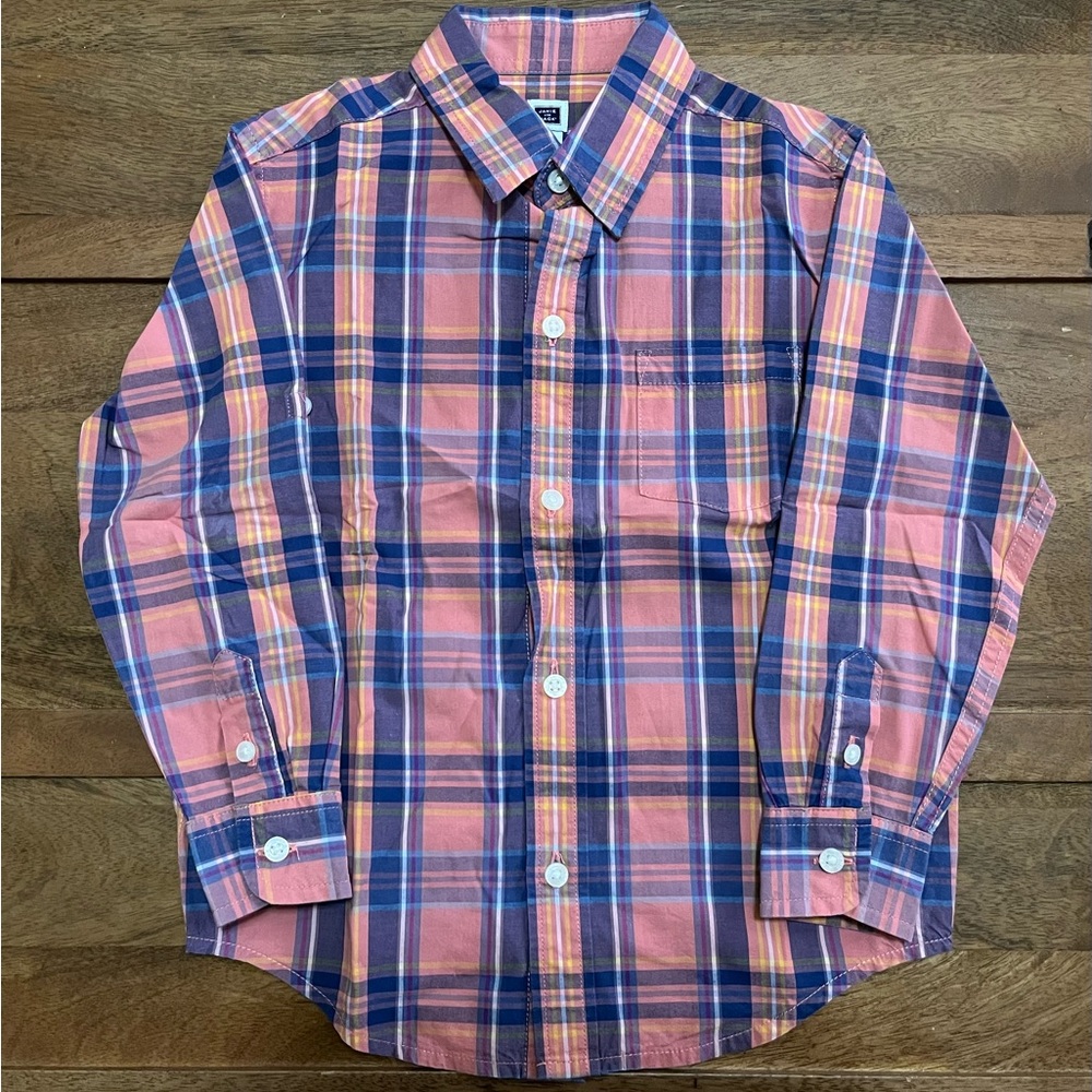 Janie and Jack Multicolor Plaid Shirt